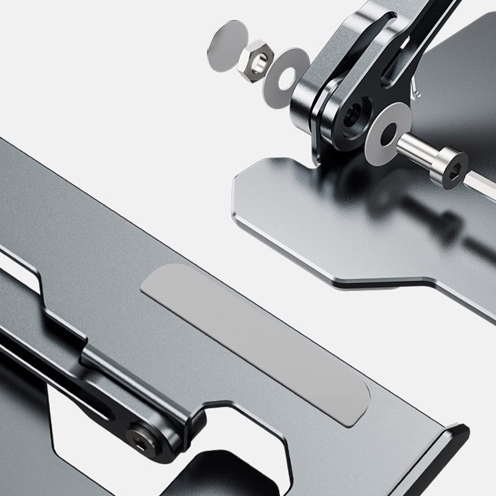 Klappbarer Laptop-Ständer aus Aluminium, ergonomisch, leicht und stabil, Wärmeableitung, für Laptops mit einer Größe von 25,4 - 43,9 cm (10 - 17,3 Zoll)