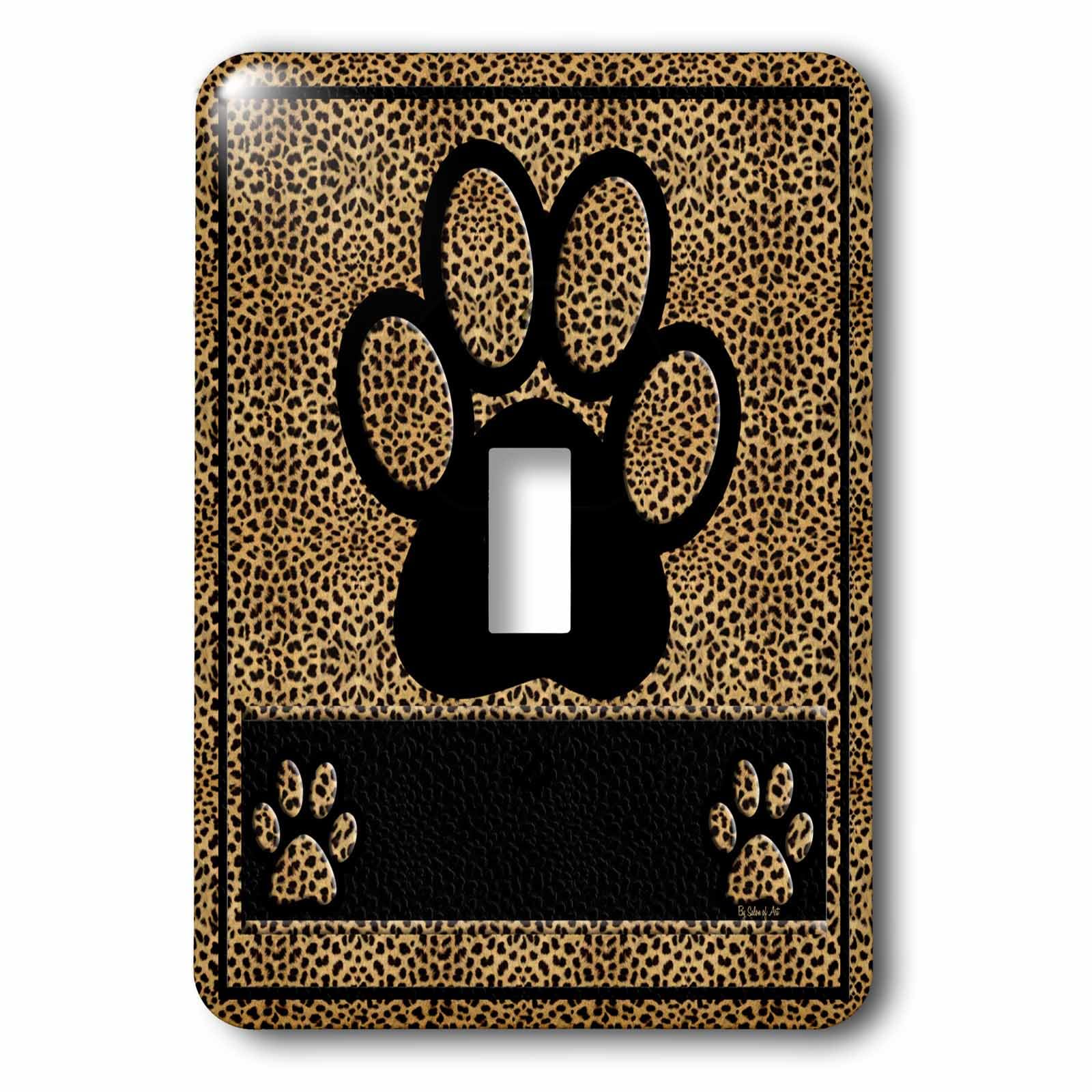 Cheetah Print Paw interrupteur multicolore au design original