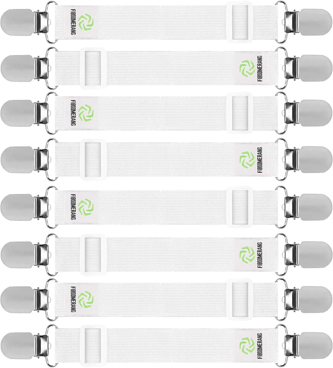 FIBOOMERANG Bed Sheet Clips Crisscross Fitted Sheet Straps for