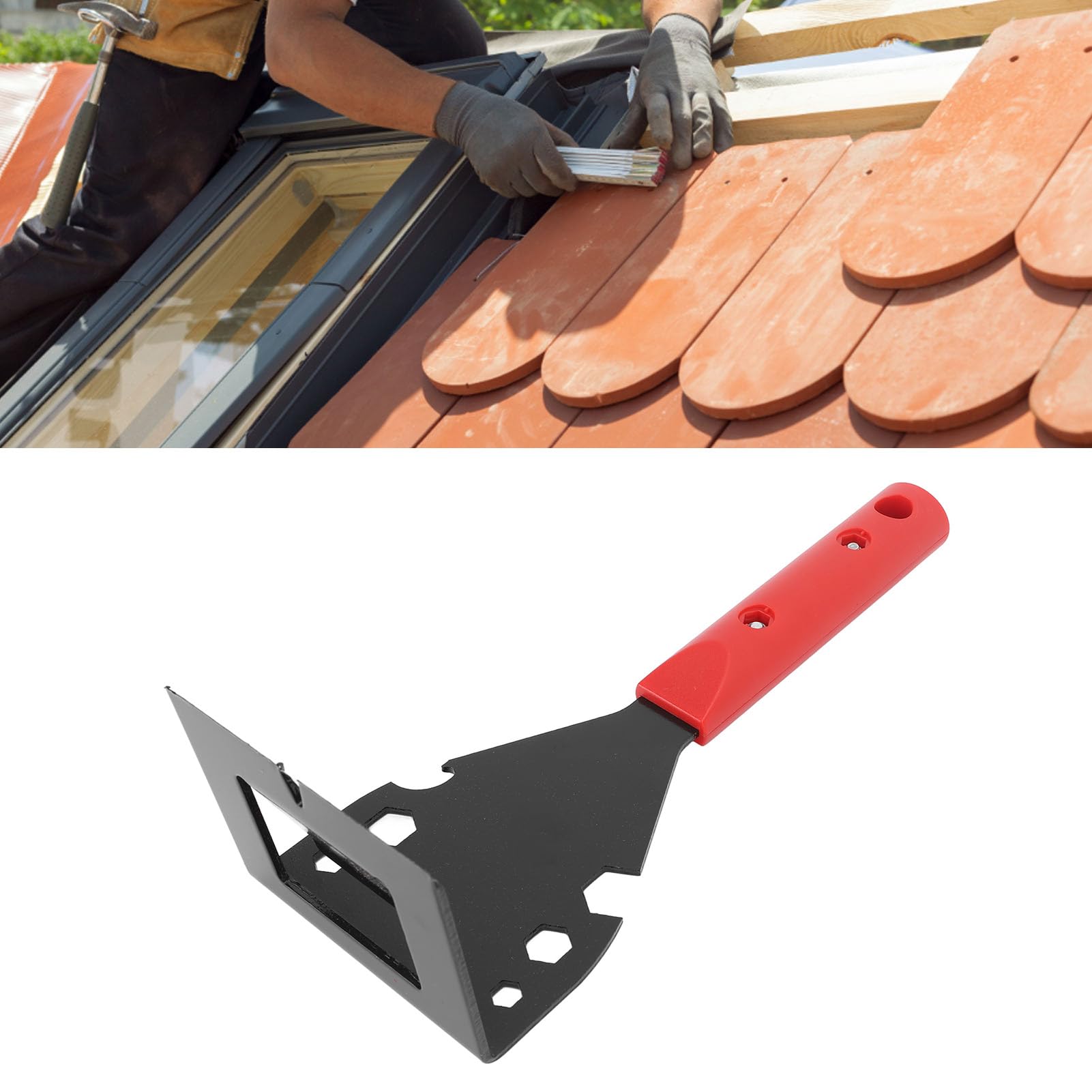 Outil de Retrait de Carrelage D'extracteur de Garniture en Acier Inoxydable, Utilisation MultifonctionnelleEffort, Outil de Retrait de Moulure Compact pour Plinthe avec Retrait