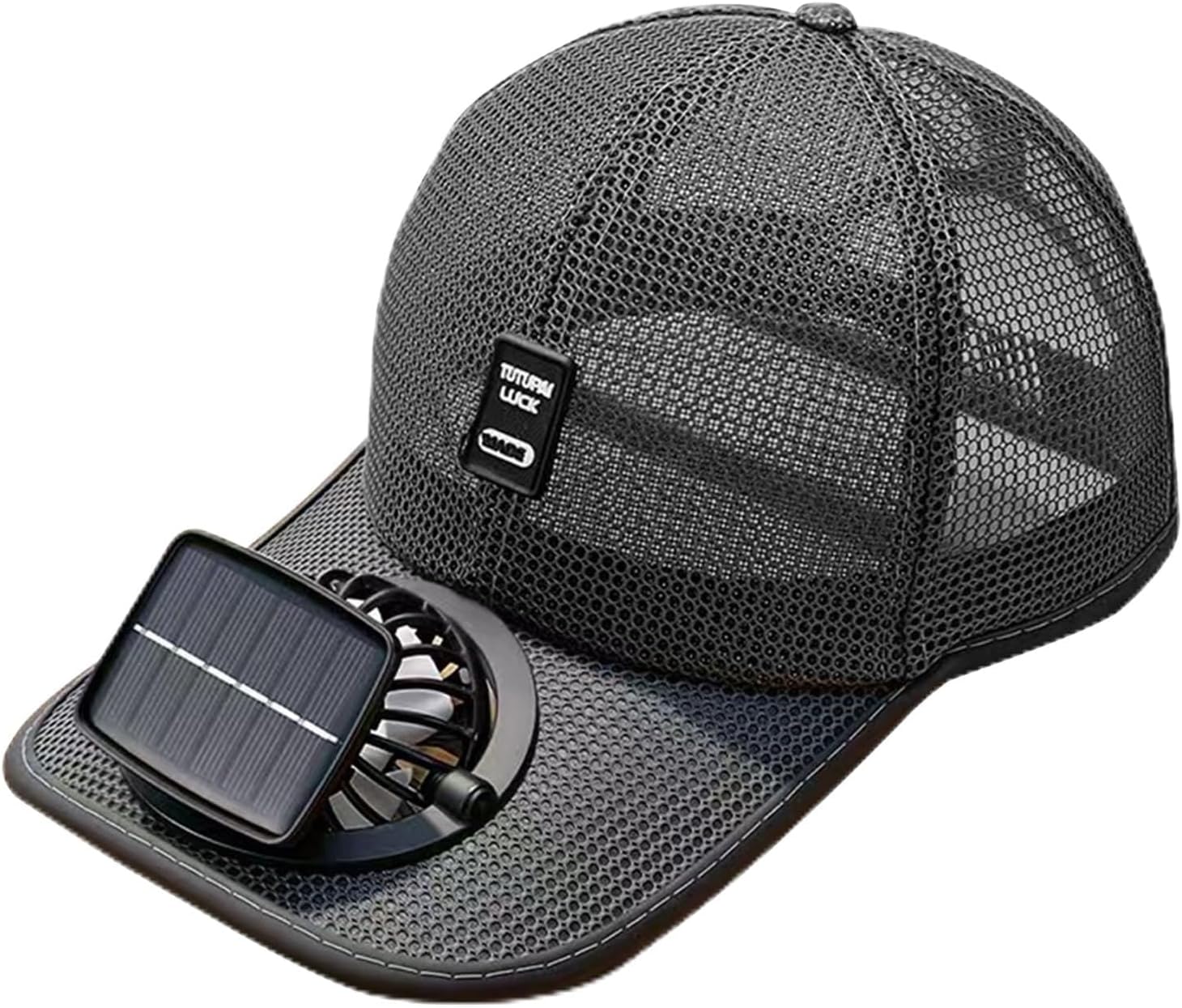 Multi Purpose Sun Security Hat Containing Battery Fan and Extended Brim Construction Best Outdoor Lovers