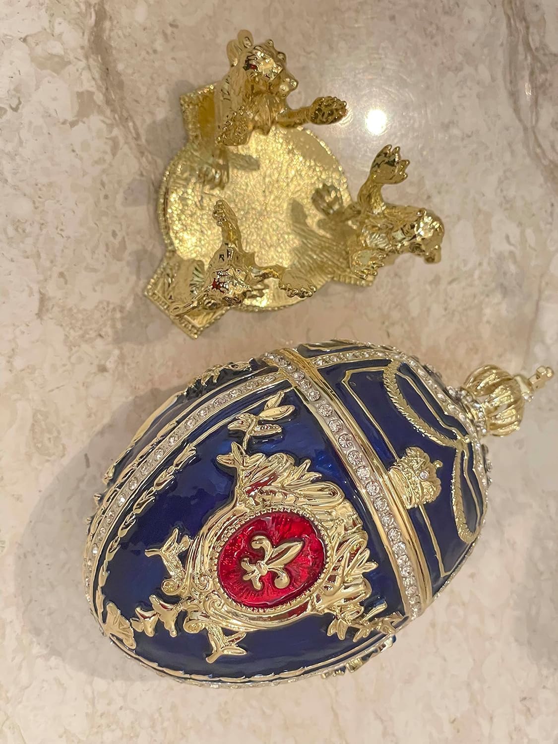 Faberge egg crystal detail