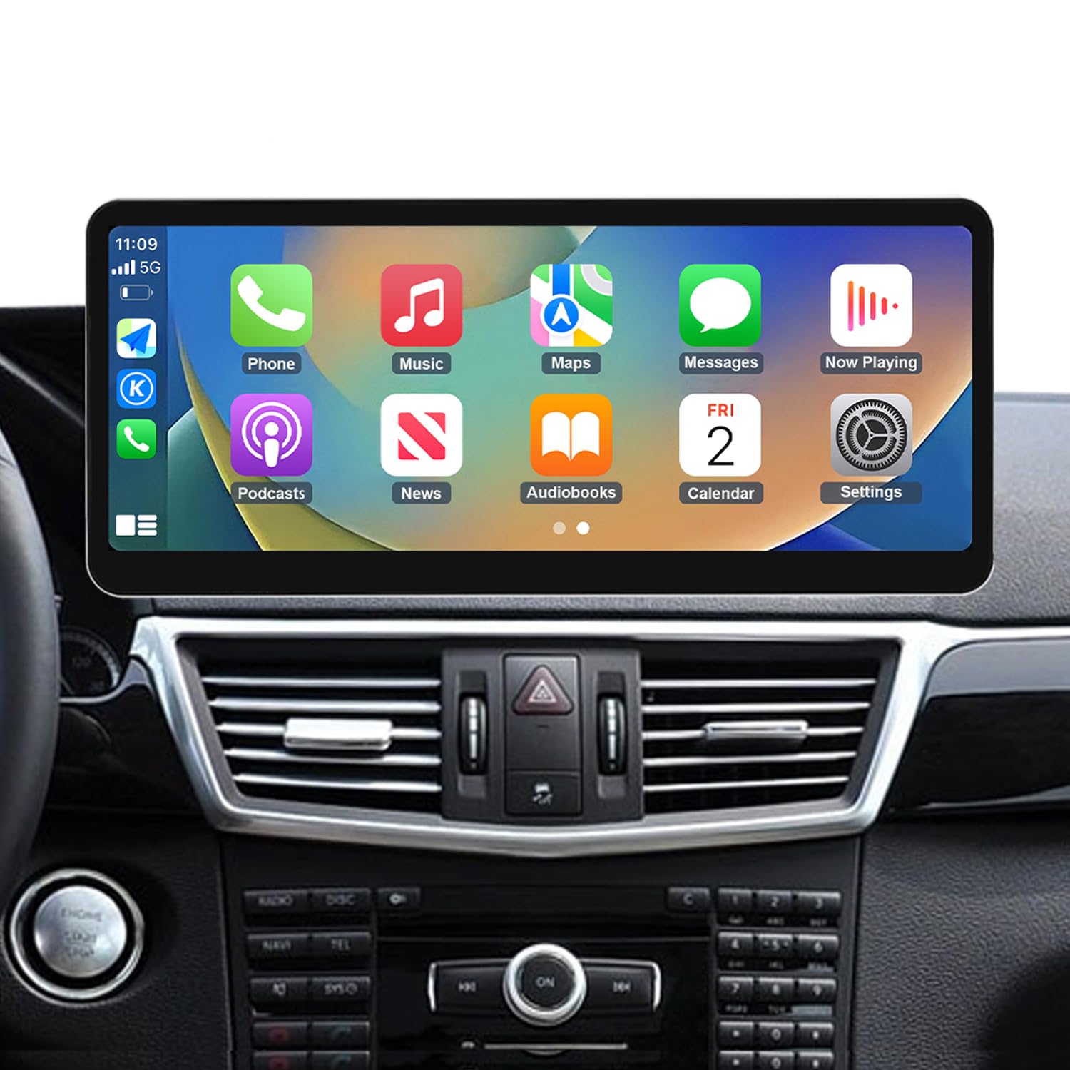 12.3" Wireless CarPlay Touch Screen For 2008-2010 Benz C-Class W204 – Ultra-Thin With Android Auto