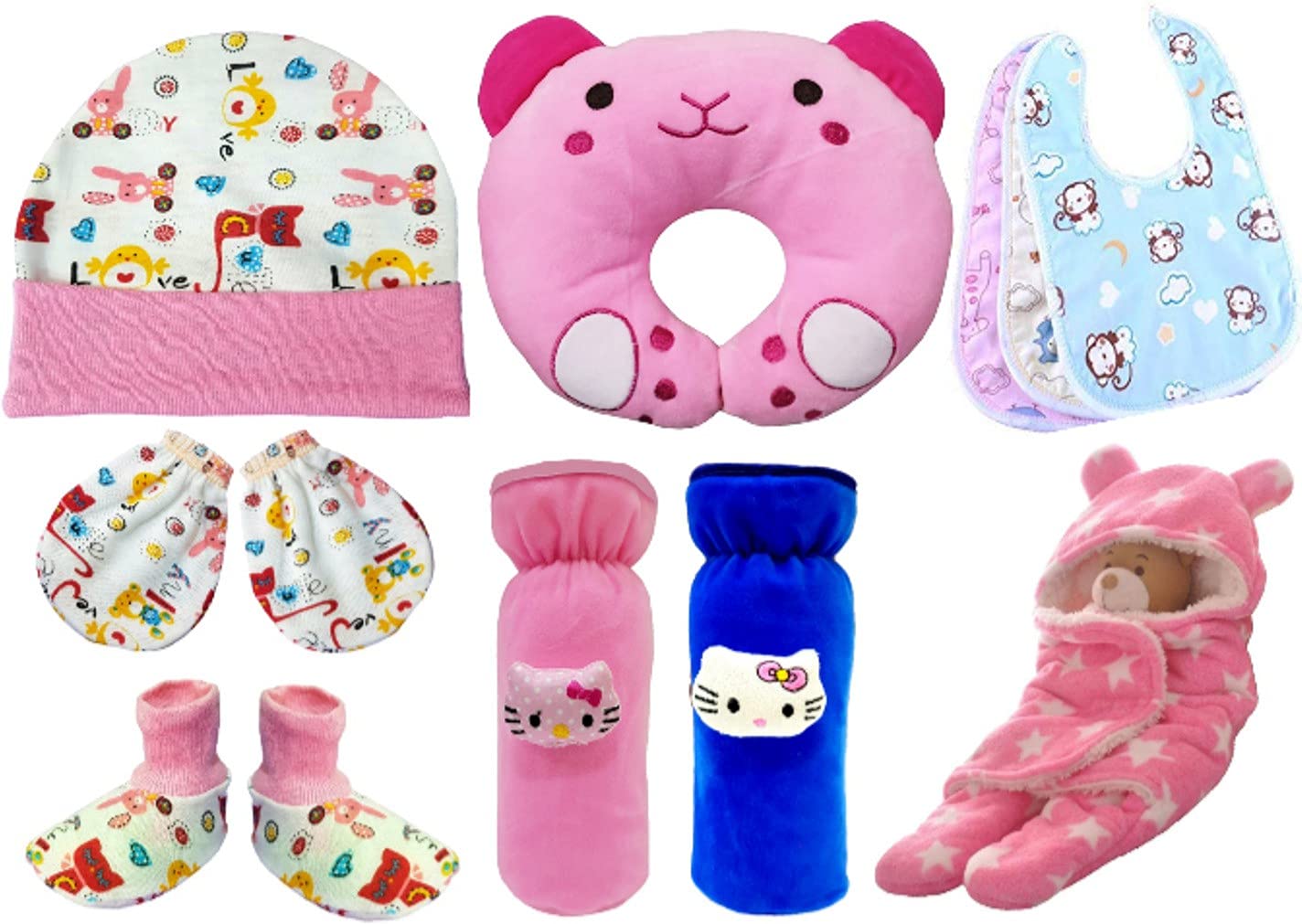 First Kick Baby Blanket Newborn Gift Pack of Swaddle Wrapper, 0-9 Months, Length 68 cm x Width 68 cm-image-49