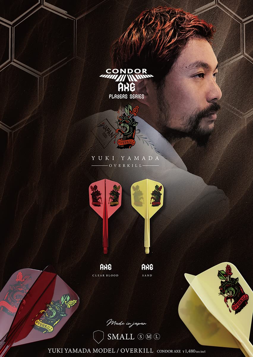Condor axe Shape Over Kill Blood Yuki Yamada s 21. 5mm 3 uds.