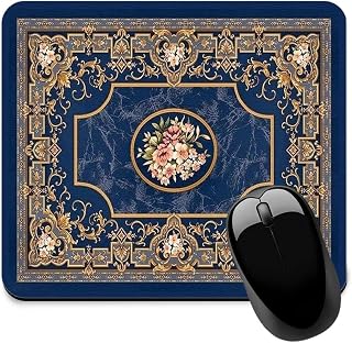 FirseBUY Carpet Pattern Mousepad - Small Non-Slip Rubber Carpet Design Printed Computer Mouse Pad 19x22cm (FMP0228) Price In India