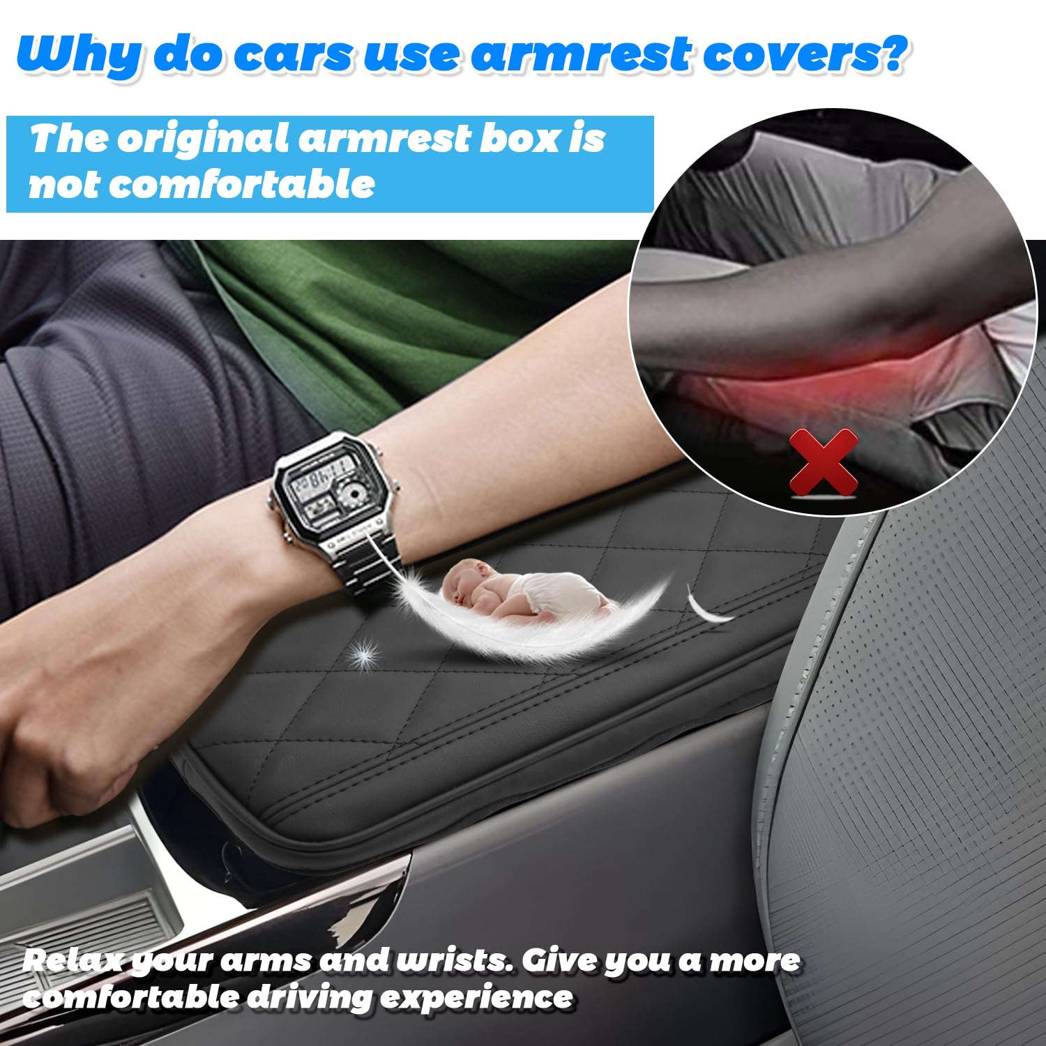 SHAOHAO Compatibile con Hyundai Tucson NX4 2025 2026 Copertura per bracciolo centrale copertura per bracciolo centrale Hyundai Tucson accessori Hyundai Tucson 2025