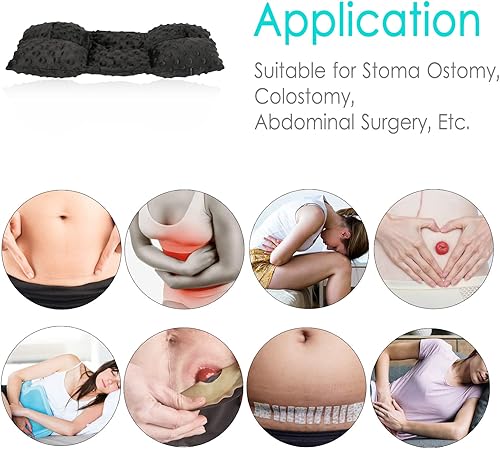Vista 7 de Ostomía - Almohada para cinturón de seguridad, protector de estomía, funda para bolsa de ostomía, almohada para conducir, ileostomía, soporte
