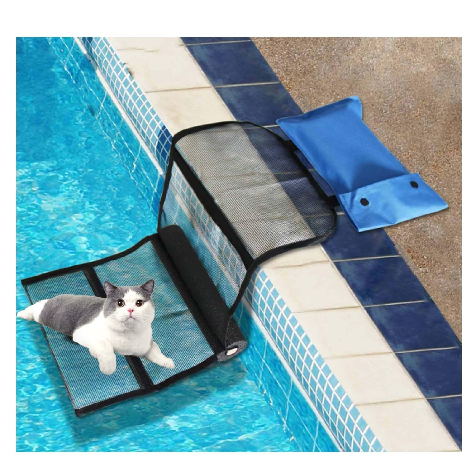 Rampas de escape para rescatar animales, piscina para estanques 28 x 15,24 x 7,62 cm