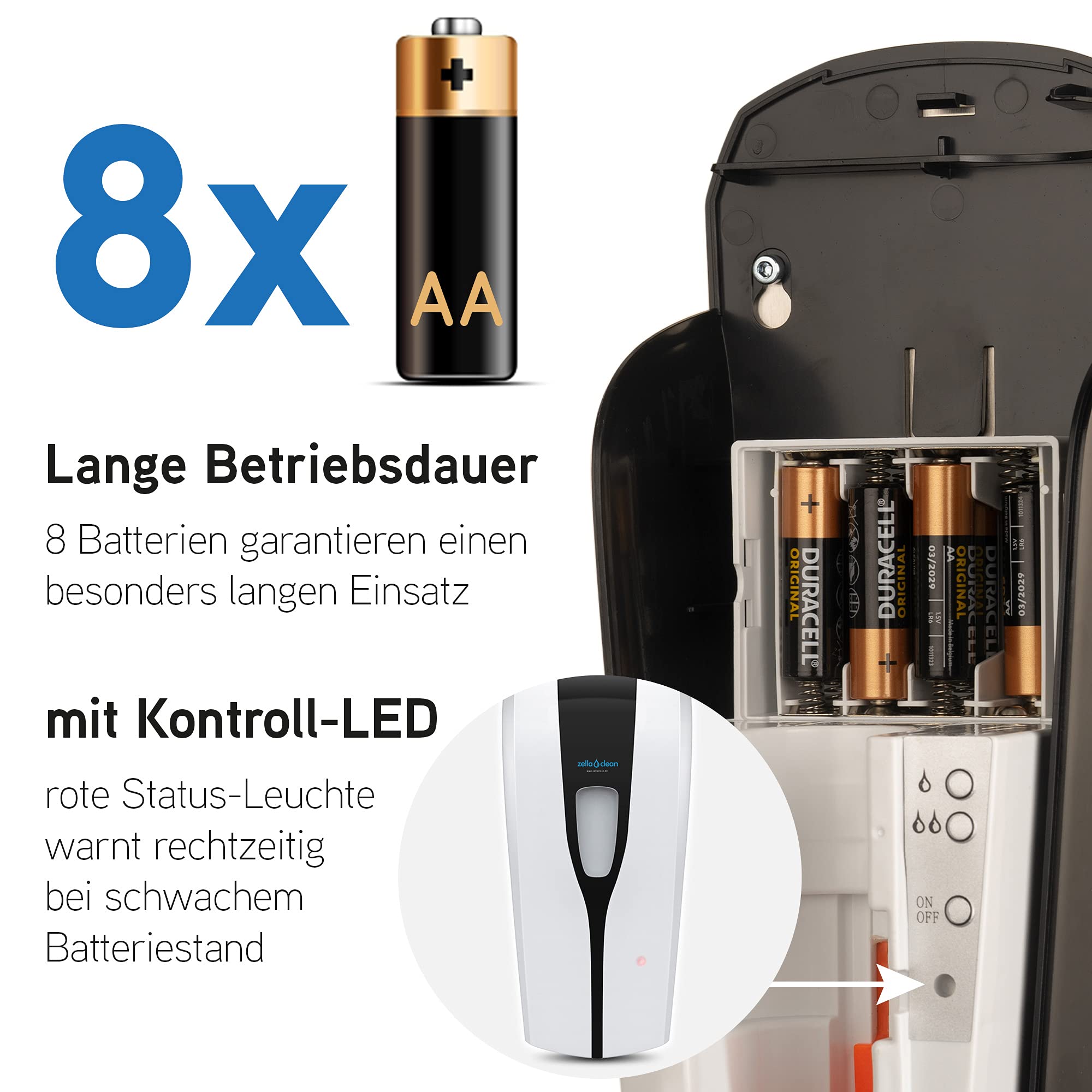 Desinfektionsständer höhenverstellbar inkl. Sensor - Desinfektions-Spender mit Nebeldüse für Flüssigmittel | berührungslose Handdesinfektion mit Sensor | Rundständer |SCHWARZ