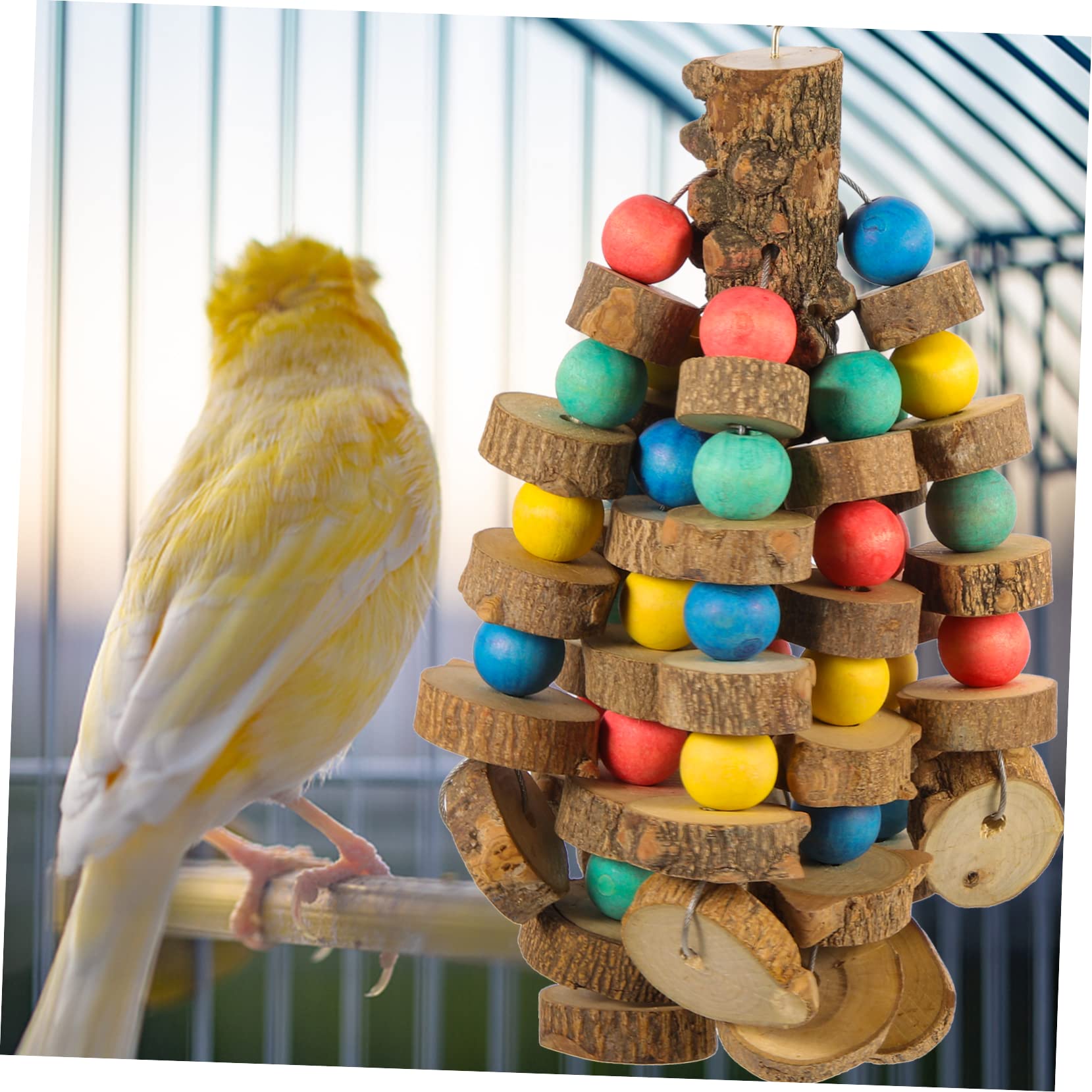 TOYANDONA Papageien Kauspielzeug gegen Langeweile für Käfigvögel | Leicht Anzubringen, Verhindert Zerstörerisches Verhalten, Lockt Vögel, Geeignet für Haustier und Ziervögel