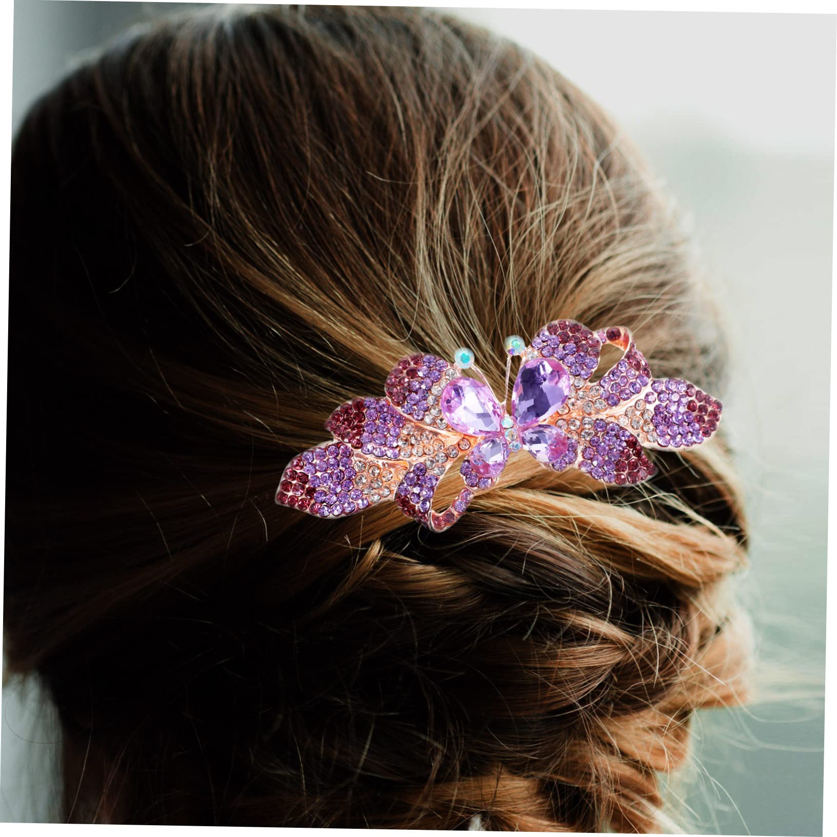 FOMIYES 5 Stück Haarspangen Aus Metall Mit Strasssteinen Stilvolle Haarspange Für Frauen Dickes Haar Haarschmuck Für Brautjungfern