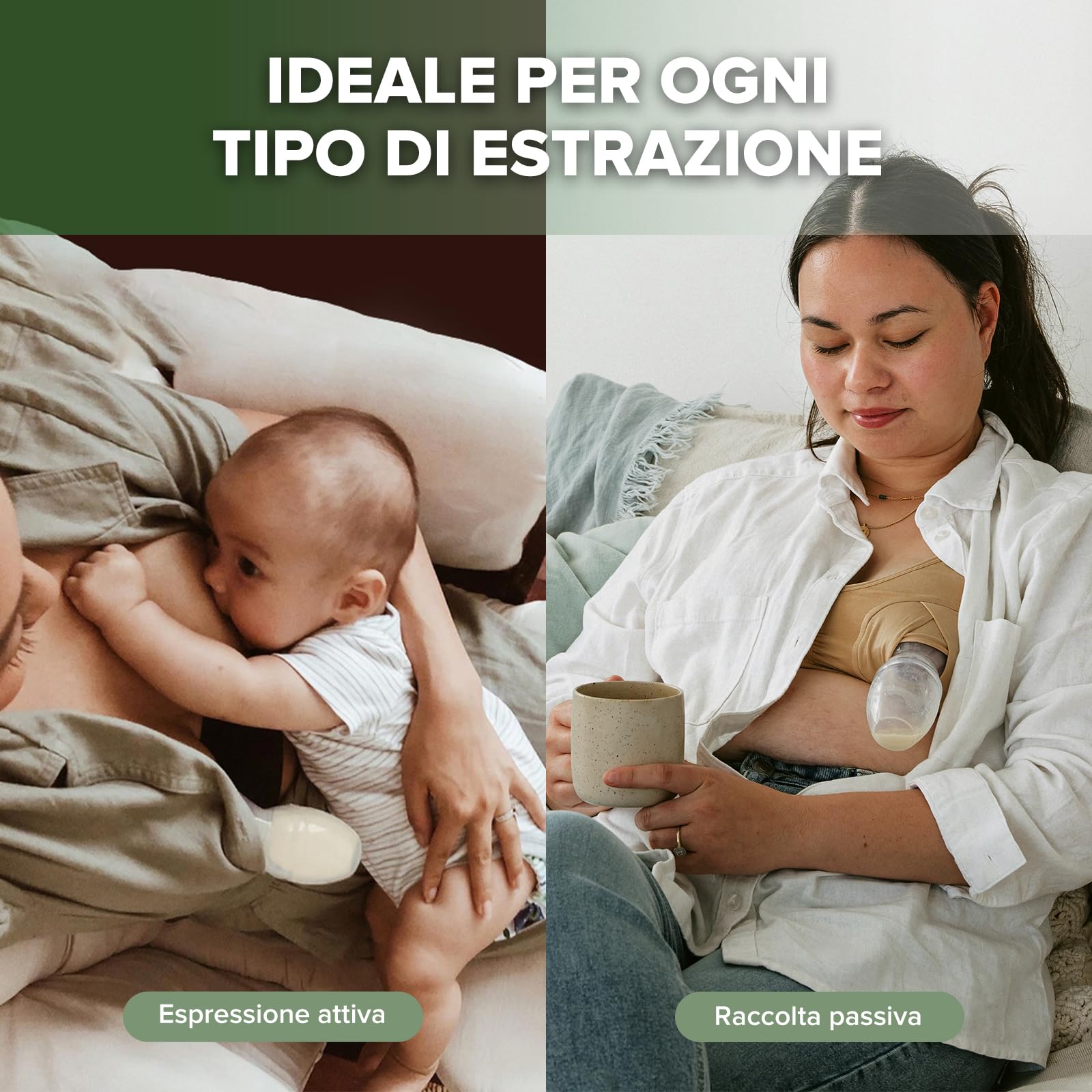 haakaa 100 ML Tiralatte Manuale, Trasparente Tiralatte in Silicone, Aspirazione Manuale per Risparmiare Latte, Sano e Innocuo
