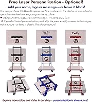 Vista 4 de woodlinopress Prensa de impresión de bloques de lino a mano, prensa de linóleo, negro-a5