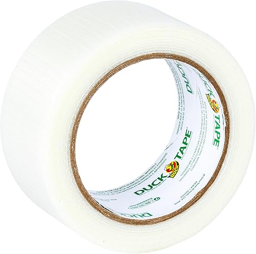 Miniatura 2 de Duck Cinta adhesiva para cajas de corrugado para reparaciones en interiores y exteriores, 6 rollos, transparente para reparaciones discretas, 1.88