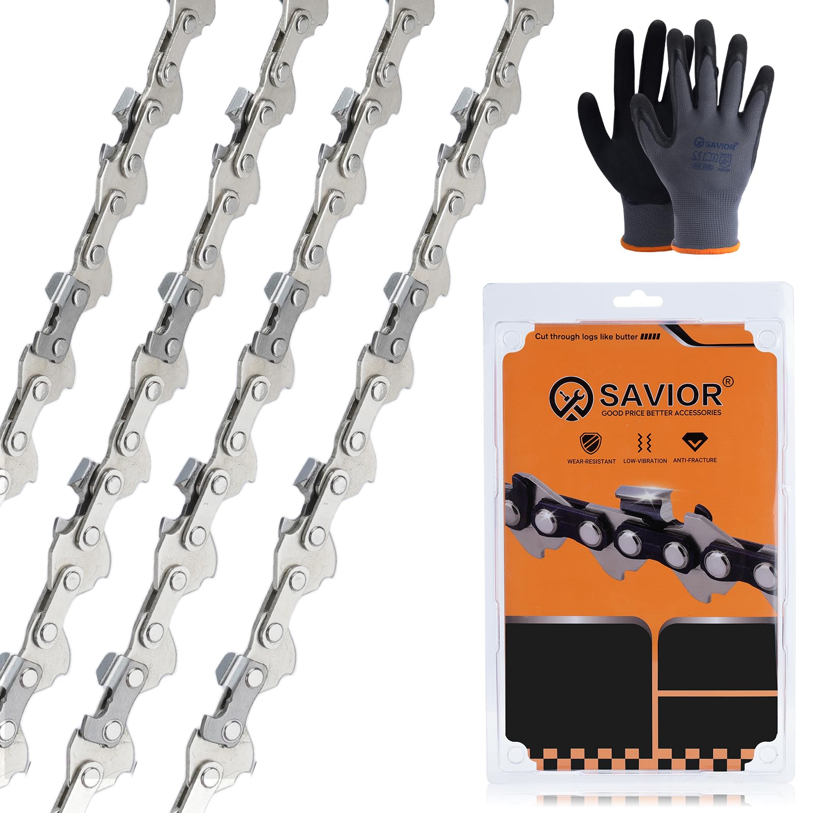 Saw in Half ４枚 Amazon.com: Savior 4 Pack 5 Inch Chainsaw Chain for WORX WG324