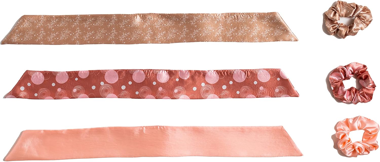 9PC Mommy and Baby Girl Matching Accessories, Bandana Bib, Headband, Hair Tie Scarf Scrunchie, Infant