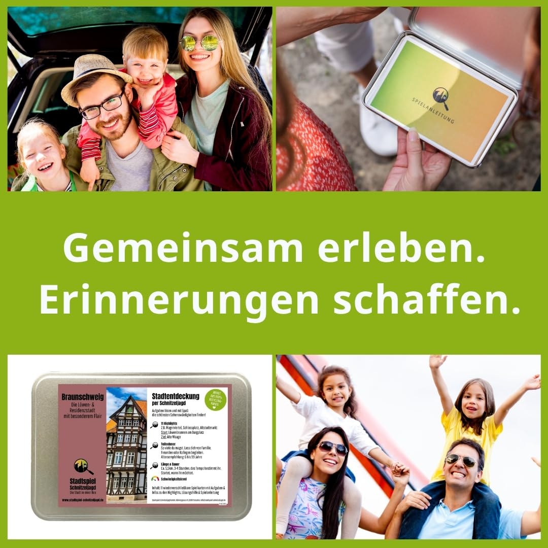 Stadtspiel Schnitzeljagd Braunschweig Altstadt - Entdeckertour | Stadtrallye durch die Altstadt – ideales Erlebnisgeschenk für Touristen & Einheimische, perfekt für Teamevents