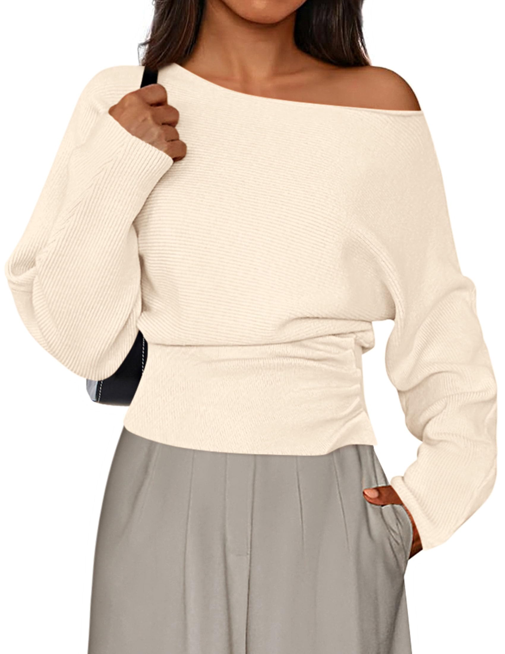 PRETTYGARDEN Off the Shoulder Sweater