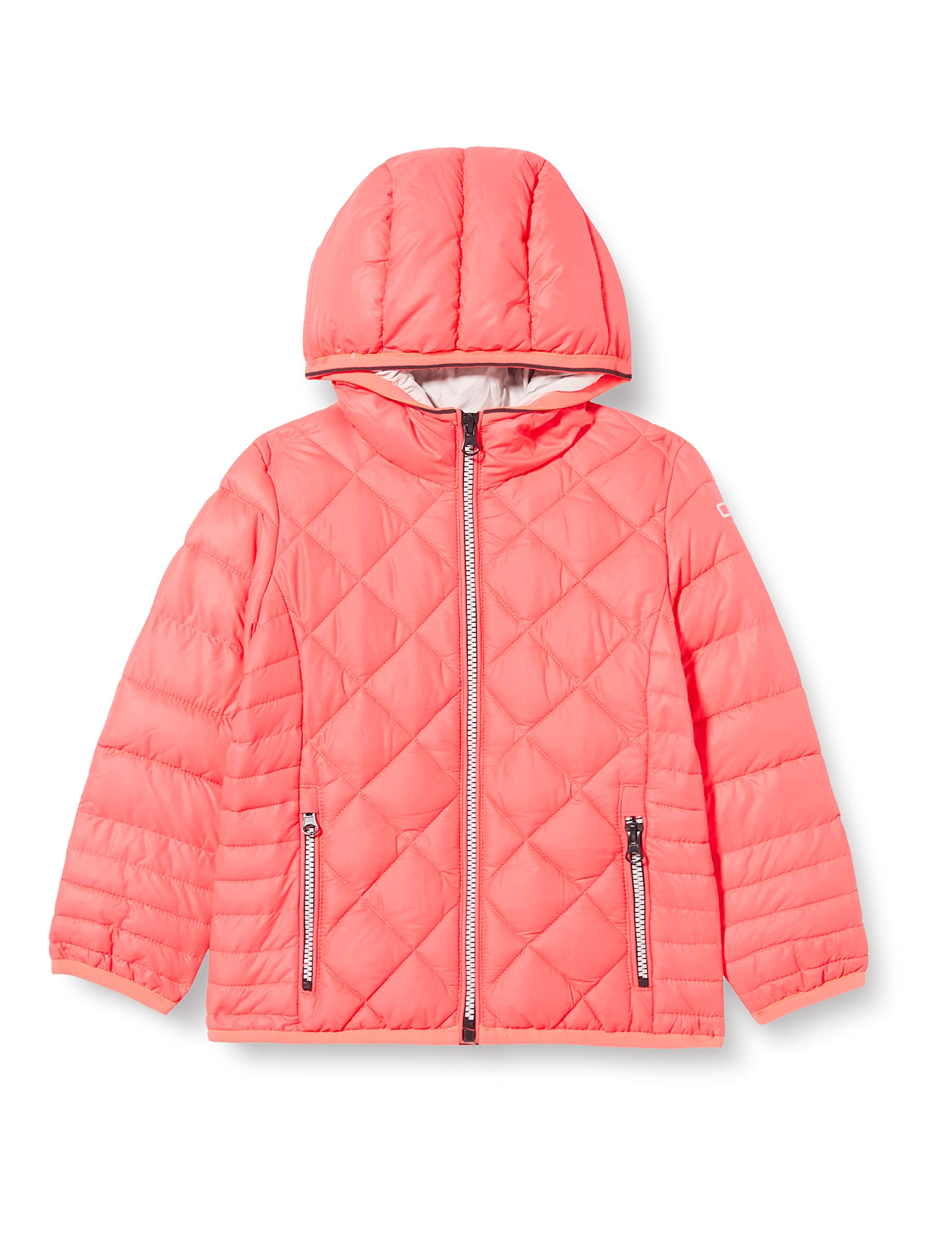 CMP - Children's Jacket with Fixed Hood, Red Fluo, 140
