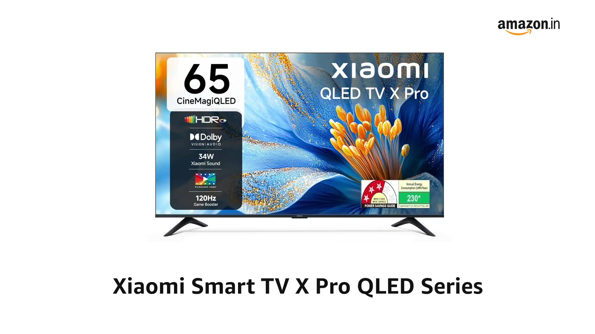 Xiaomi Smart TV X Pro QLED Series 65 (165 cm) L65MB-APIN(Black