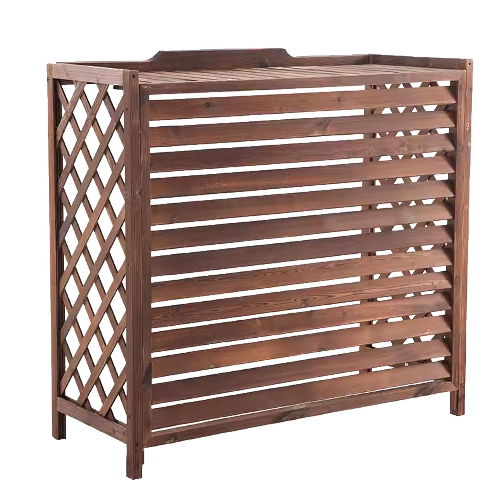 Copri Climatizzatore Esterno in Legno Copri Condizionatore Copertura Radiatore All'aperto Tavola Addensata Impianto Decorativo Display X-Large