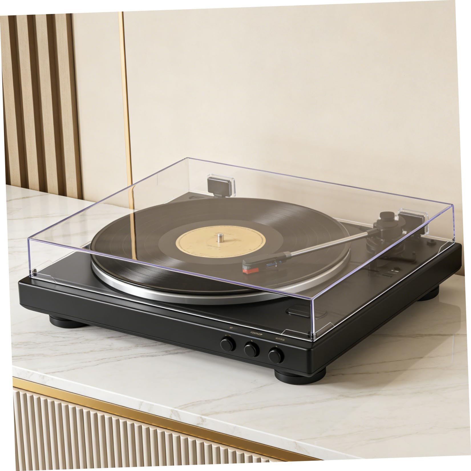 BESPORTBLE Copertura Antipolvere Trasparente in Acrilico di Dischi, Design Curato e Affidabile, per Impianti Audio Domestici, Protezione per Vinili