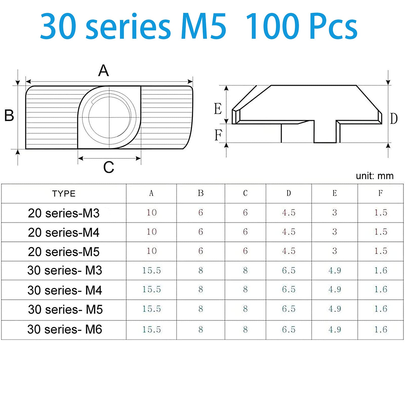 T-NUT 4-40 X 1/8