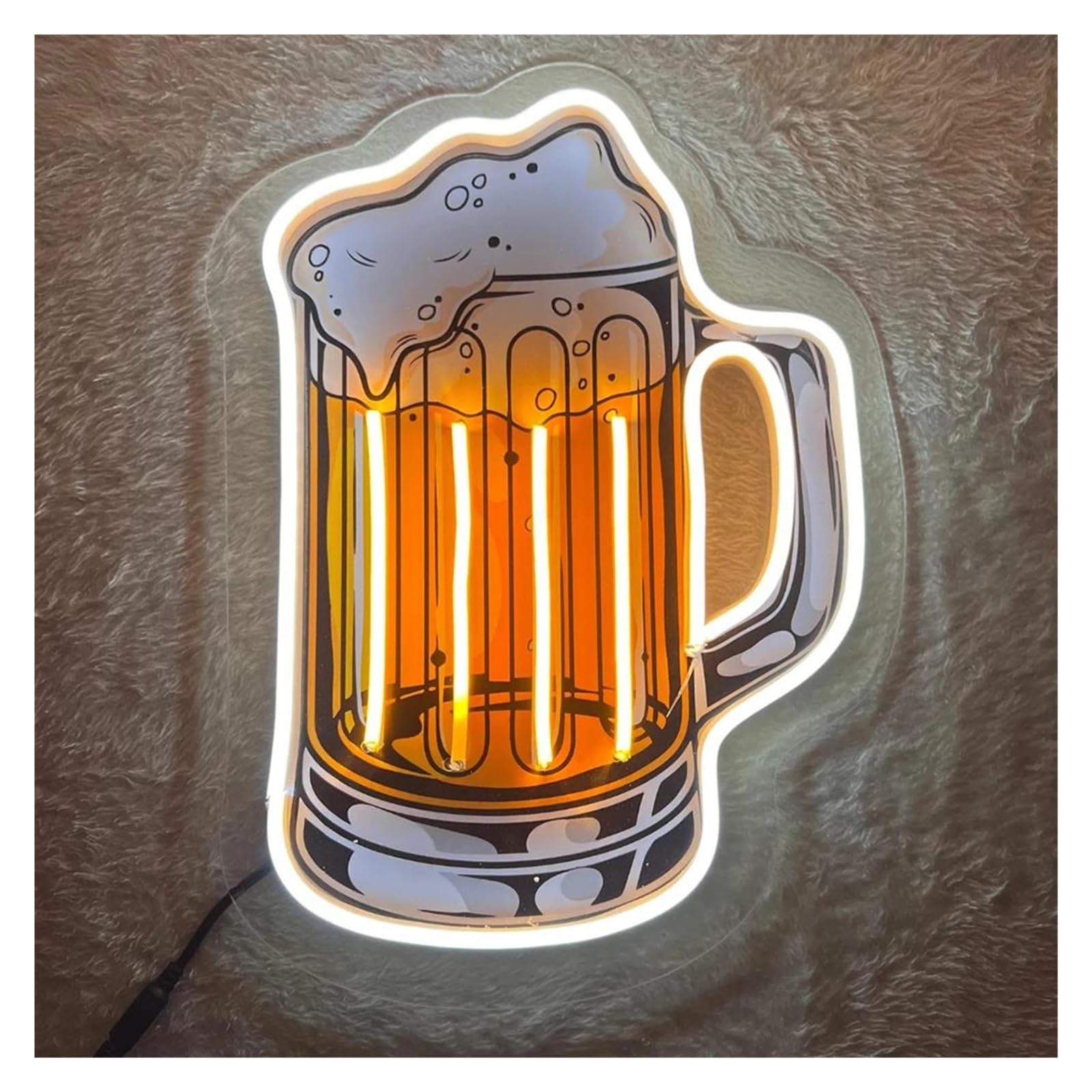 SHOUXI Sign Lamp Bar Beer Neon Sign Wall Decor for Home Party Bar Pub Club Cheers Decoration 45cm