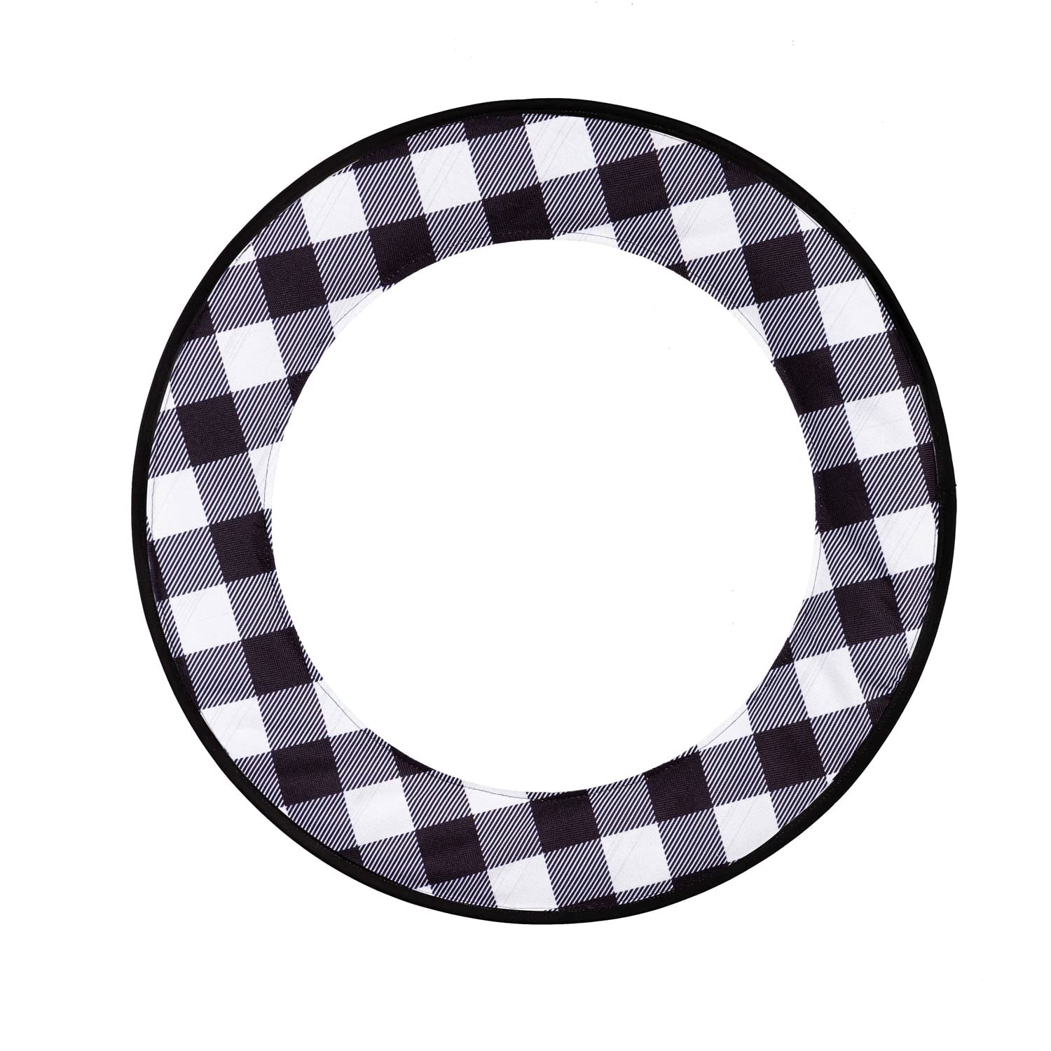 Cypress Home Evergreen Buffalo Check Sassafras Switchable Door Décor Frame- 24 x 24 Inches Fade and Weather Resistant Door Décor