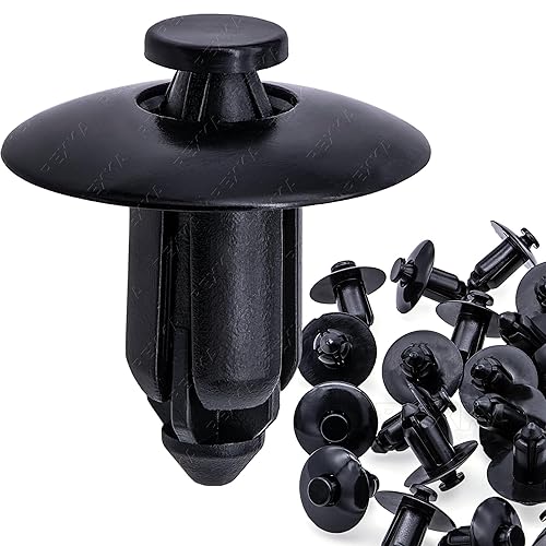 Rexka 25 unids M8 Nylon Push Rivet Pin Carenado Clips ATV Fender Remaches Plástico Motocicleta Clips para Sportbikes ATV UTV