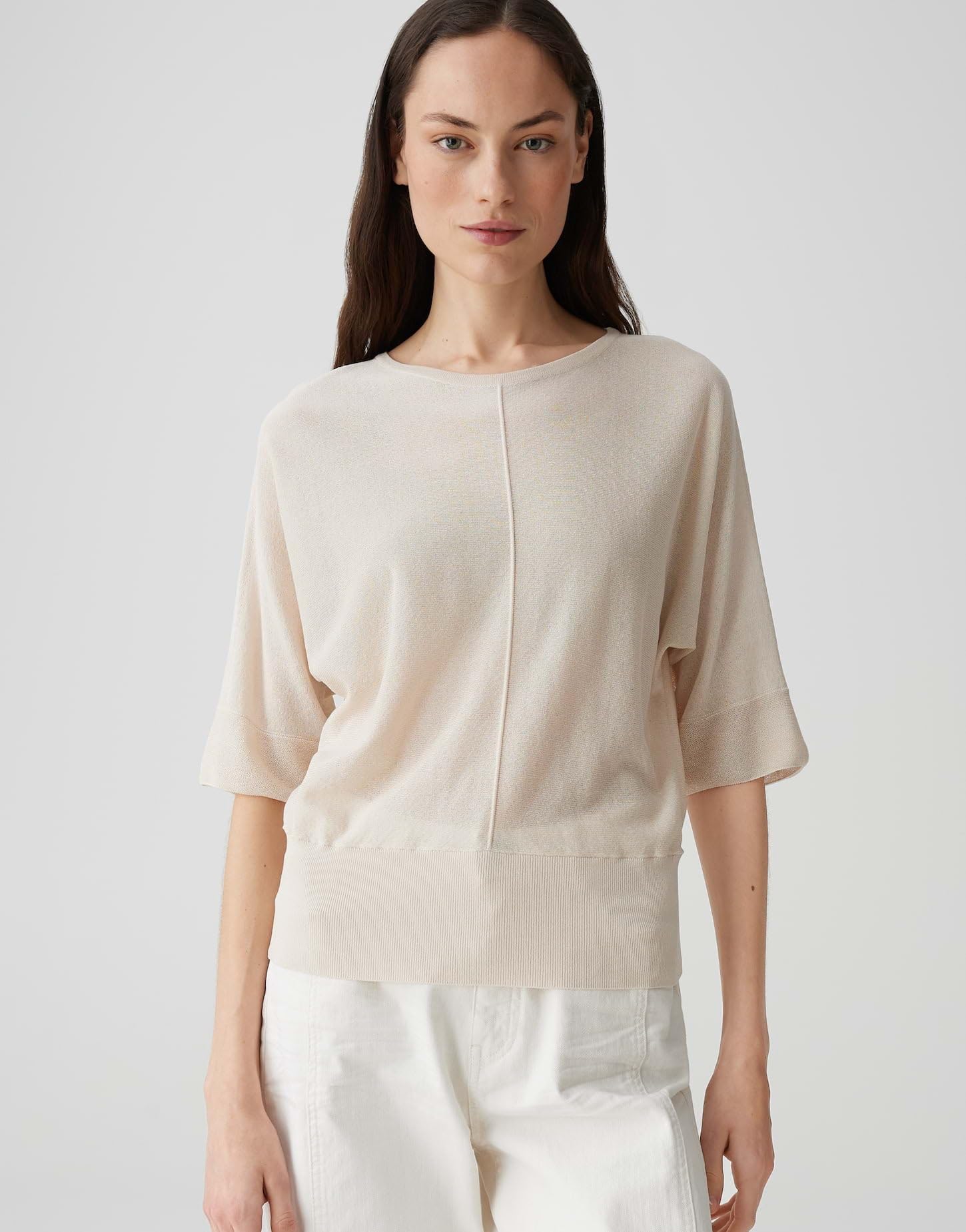 OPUS Damen Pullover | Feinstrickpullover PERONIKA Regular mit Fledermausärmeln