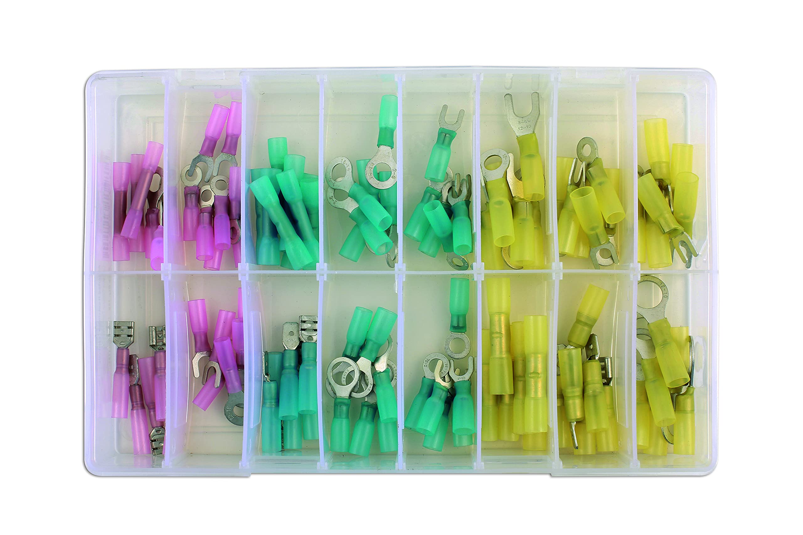 Connect Assorted Heat Shrink Terminals Box 100pc 31855