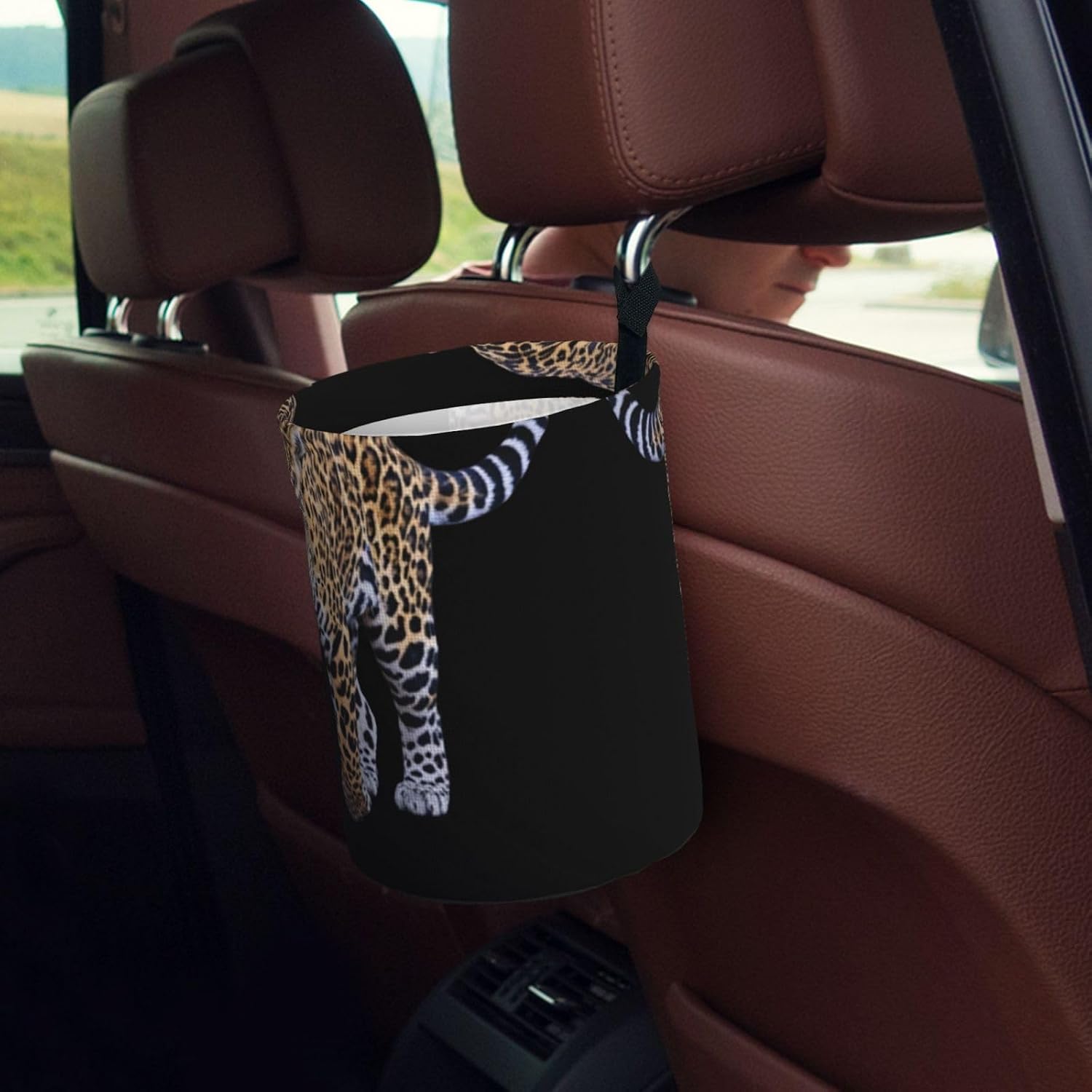 Jaguar Hanging car Trash can, Practical and Convenient, Suitable for Multiple car Models, Providing Ideal Storage Space image 5