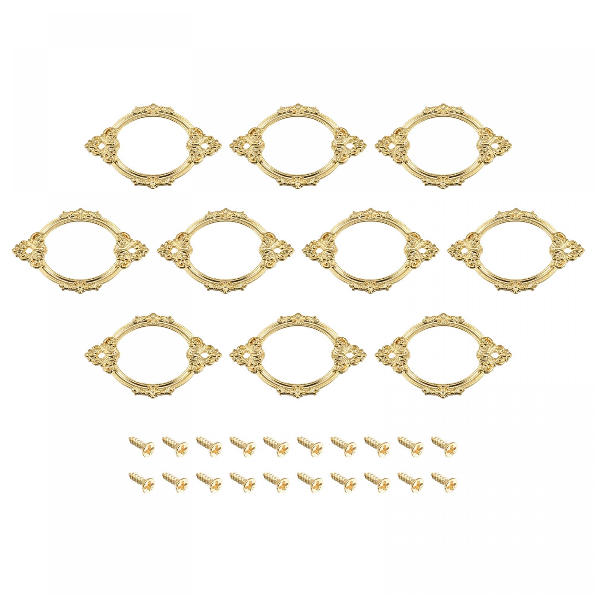 Metal Label Holders, 60x17mm 40Pack File Name Card Tag Label Frame Copper Tone