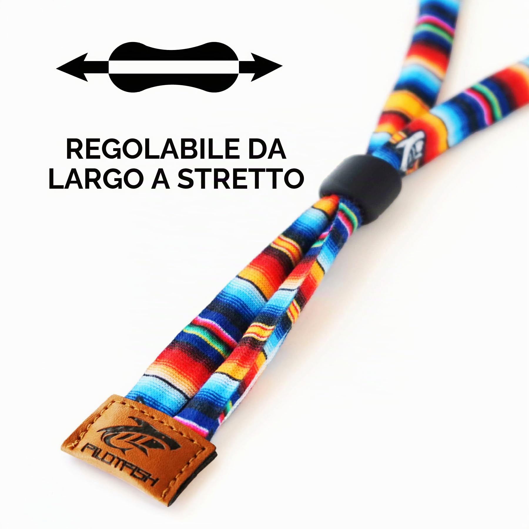 Pilotfish Cinturino per occhiali da sole in cotone premium - Molteplici opzioni di design - Supporto per occhiali da sole morbido e resistente