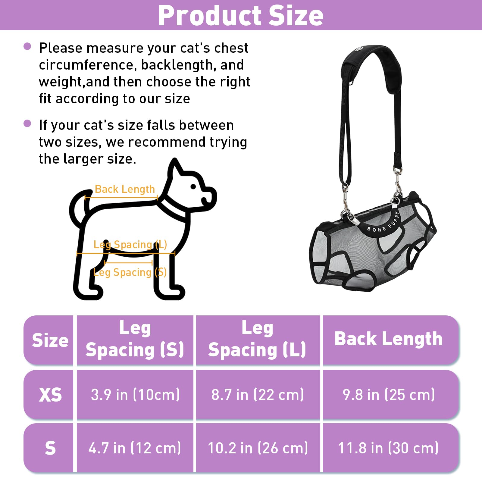 Borsa 2 in 1 per animali domestici, con guinzaglio, zaino a tracolla in rete traspirante leggero, con tracolla imbottita, portatile, senza stress, per passeggiate all'aperto, gatti, cuccioli