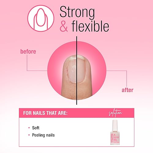 Miniatura 3 de Nail Tek Ridge Filler Formula 3  Clear Ridge Filler para uñas, capa base, esmalte fortalecedor de uñas para uñas duras y quebradizas, 0.5 onzas