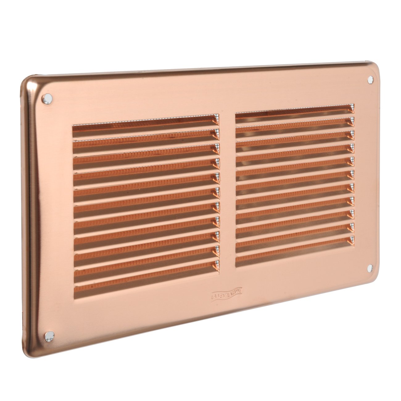 La Ventilazione GRA20R Rectangular Ventilation Grille to Overlay, Copper, 240x140 mm