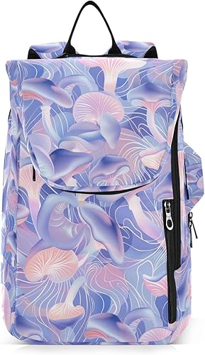 Tenni - Bolsa de raqueta de bádminton resistente al agua, hongos abstractos, ilustración digital, azul, rosa, blanco, cubierta de raqueta de tenis