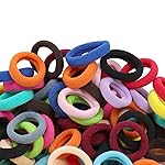 WillingTee Baby Hair Ties,300PCS Nylon Toddler Hair Ties for Girls, Kids Seamless Hair Bands, Girls Elastic Ponytail Holders,Multicolor