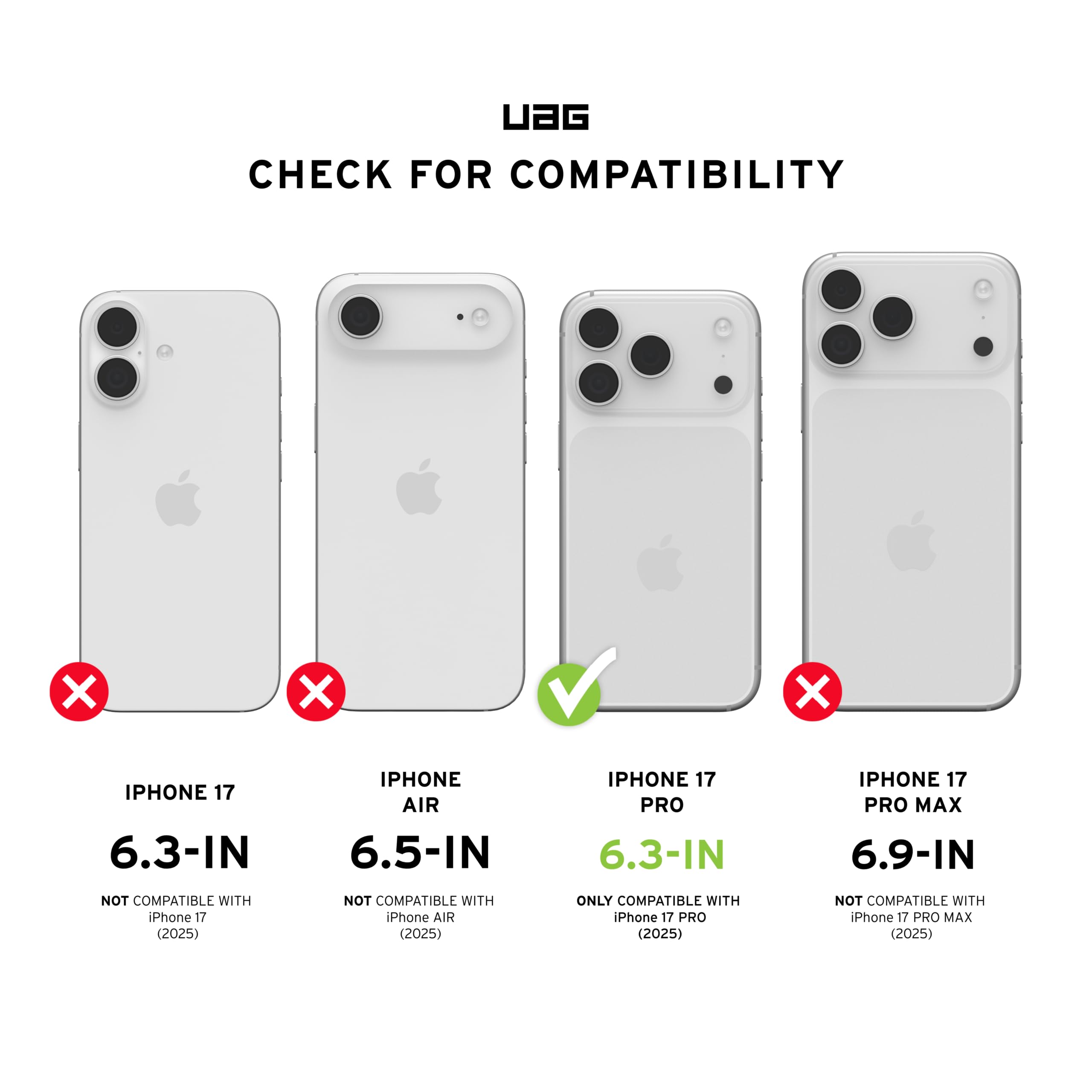 Urban Armor Gear Monarch Pro Case Compatible con Apple iPhone 17 Pro Funda (Carga inalámbrica/magnética, protección de 5 Capas) Titanio