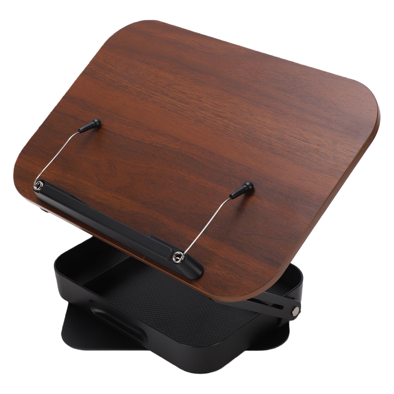 Generic Generic Supporto per Libri con Rotazione a 360° con Scomparti Nascosti e Design Pieghevole per Leggere Tablet e Libri di Cucina - Ideale per Studenti e Lettori Domestici (#1) (#1)