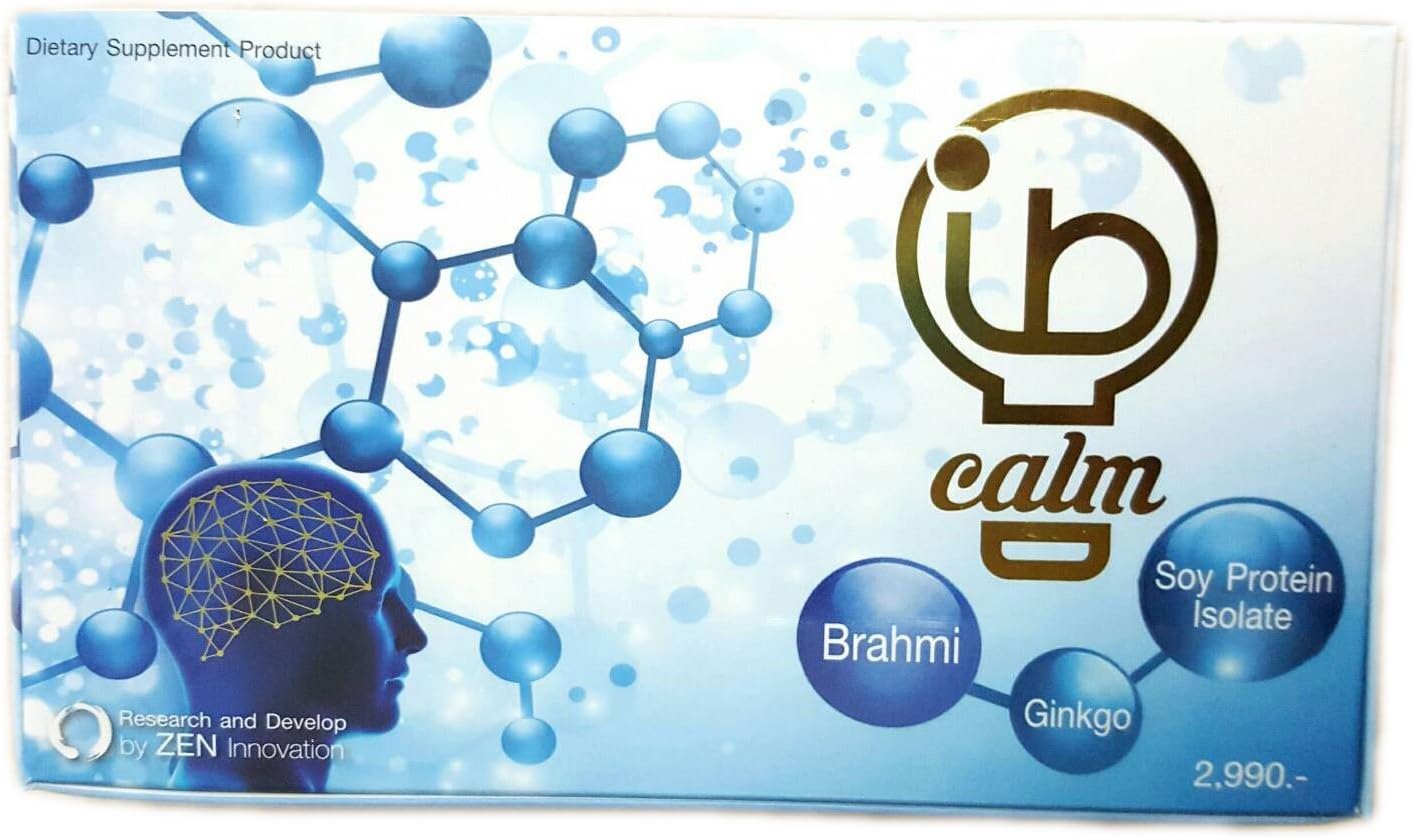 IBCALM Concentration Memory Relaxation Calm and Clarity Supplement, 30 Caps