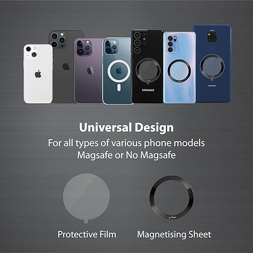 Miniatura 2 de BONE Soporte magnético para teléfono de fitness, soporte MagSafe para teléfono para entrenamiento y gimnasio, correa de silicona sin arañazos con