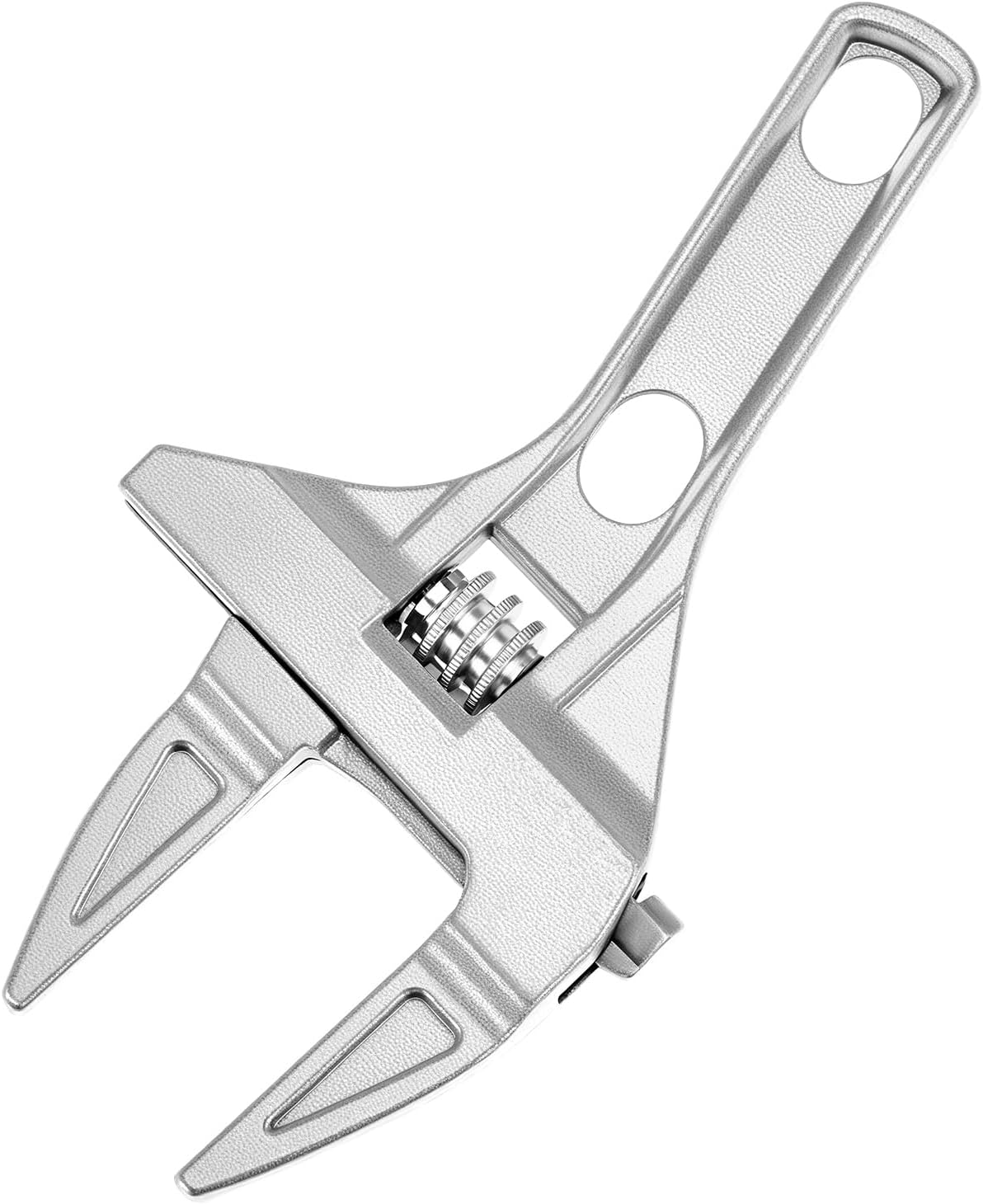 QWORK Adjustable Wrench, 0.24"-2.68" Large Opening Bathroom Spanner, 7.87 Inch Universal Activity Wrench
