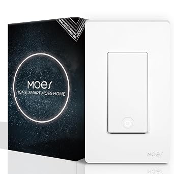 MOES Zigbee Smart Switch 1 Gang, No Neutral Wire, Require MOES Zigbee Hub