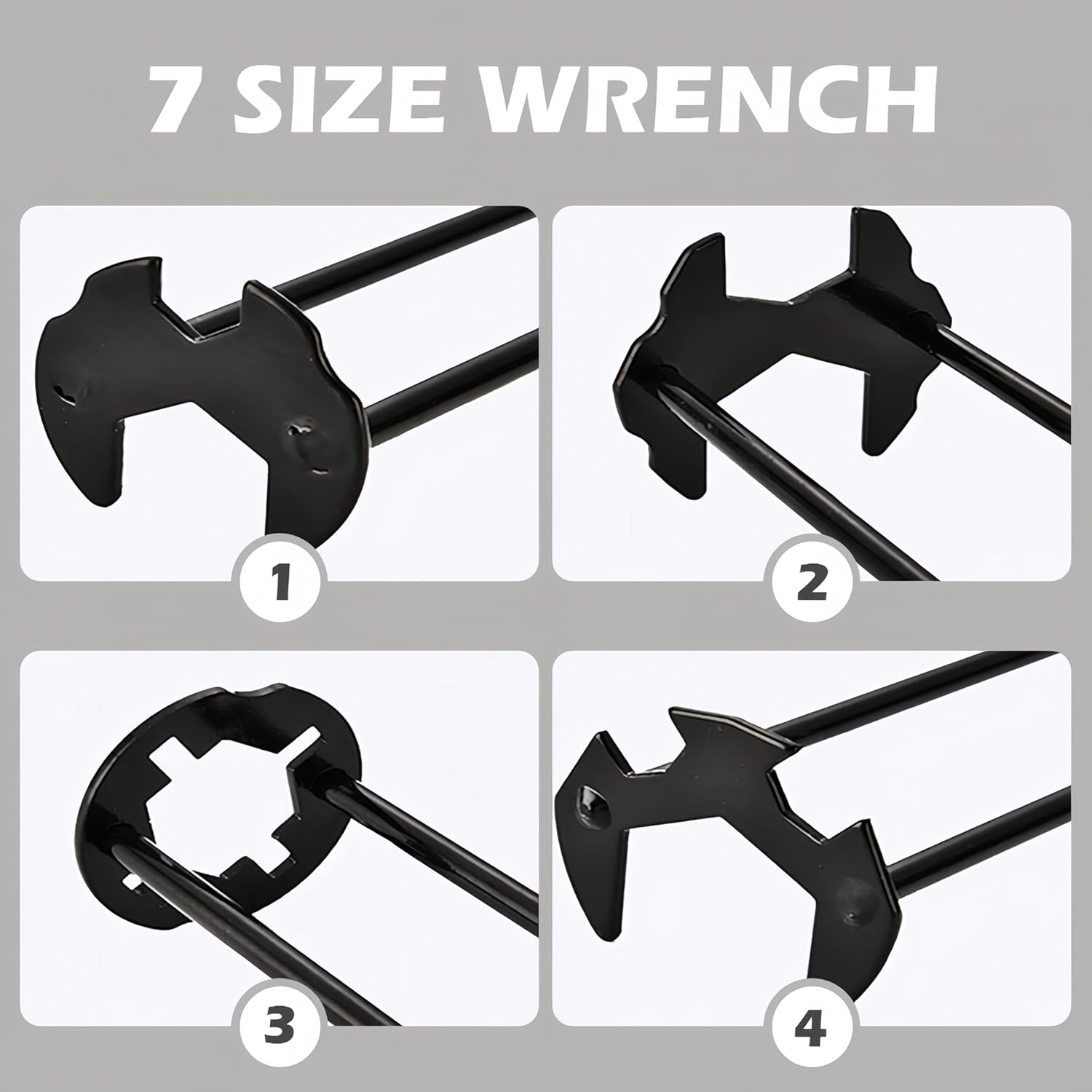 Multifunctional Sink Wrench, New Universal Under Sink Plumbing Tools, Universal Plumbers Tool for Tight Spaces Kitchen Bathroom Home (Style B)