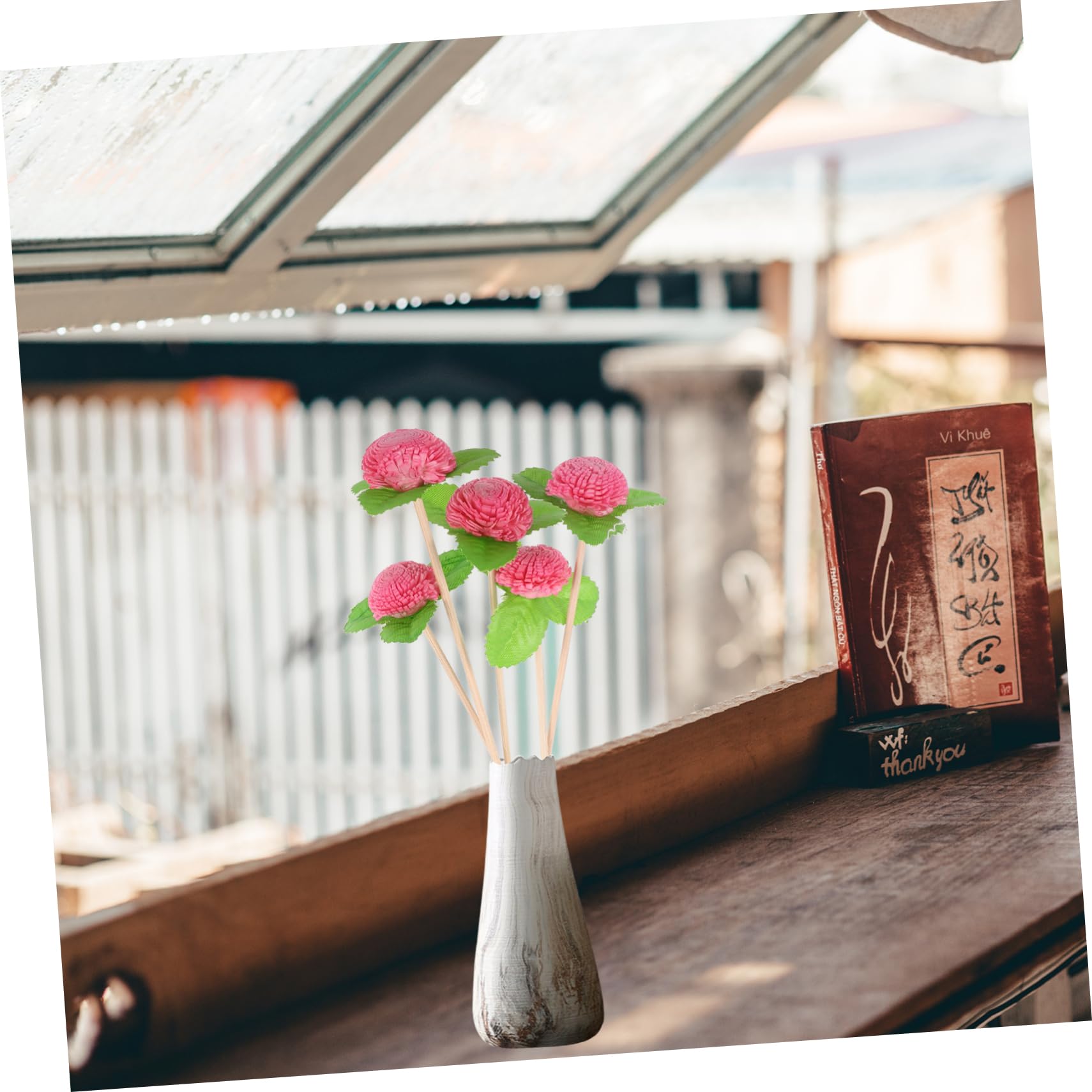 RORPOIR Wedding Aromatherapy Sticks 5pcs Diffuser Sticks Natural Aroma Flowers