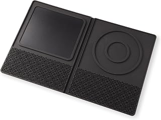 True Bar Mat, Multipurpose, Silicone Cocktail Prep Station, Rimmer, Cutting Board, Drying Mat, Set of 1, Black